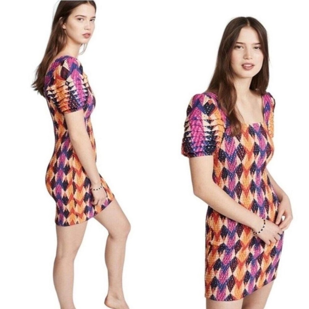 FARM rio lindeza grafica mini dress - Picture 2 of 7